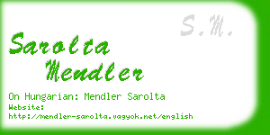 sarolta mendler business card